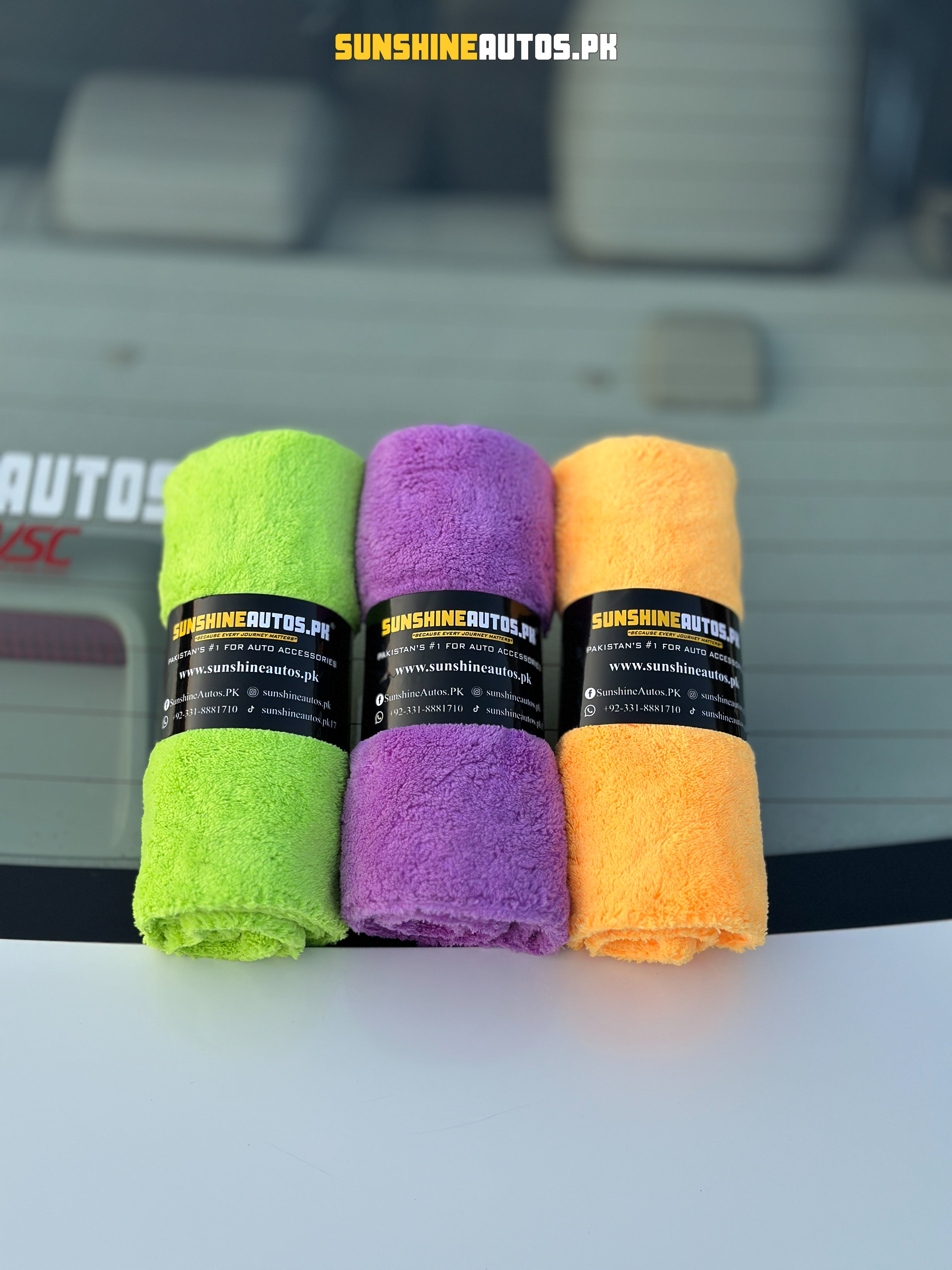 Sunshine Plush Microfiber Towel (40x40cm) 600GSM