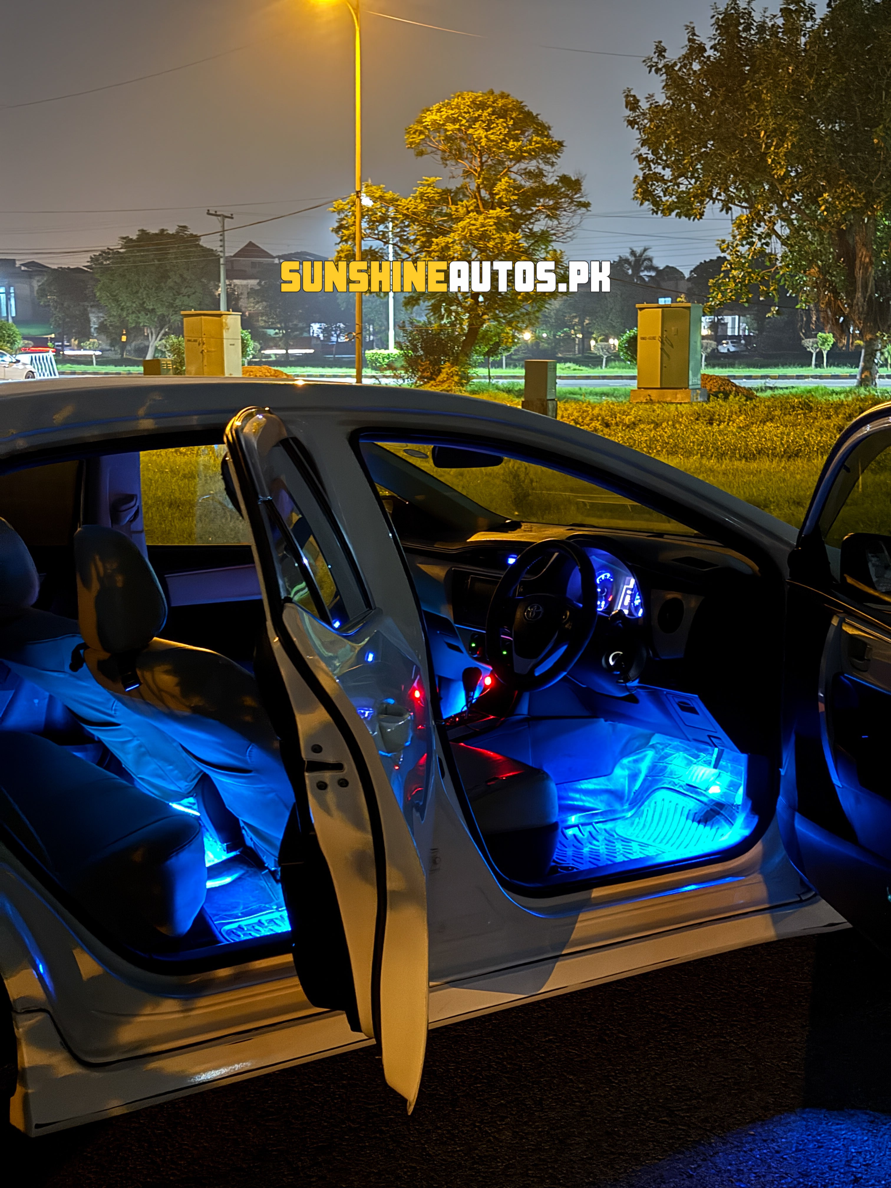 RGB Ambient Interior Light Kit (App Controlled) – 4 Strip | 64 Million Colors