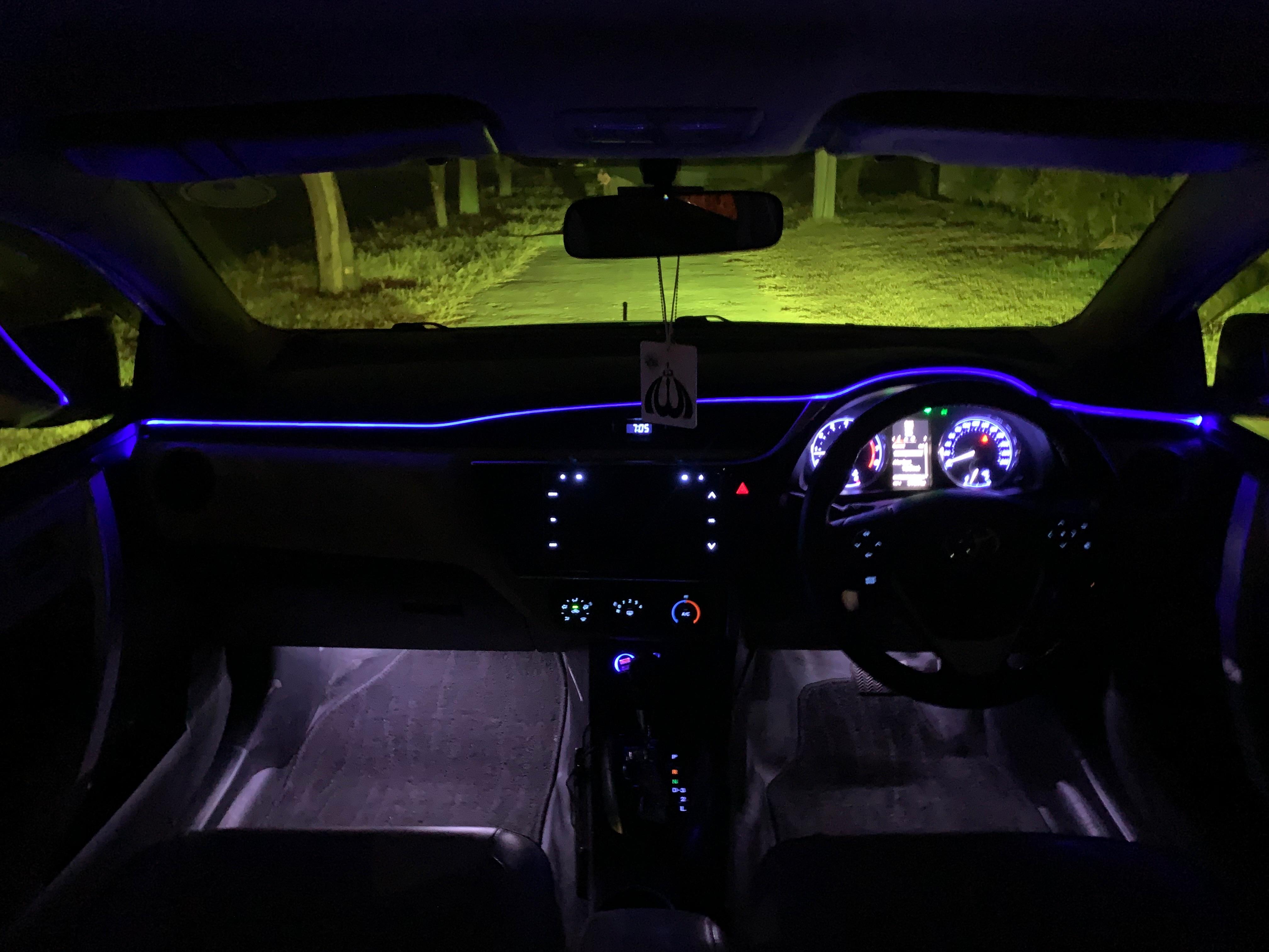 EL Glow Wire Blue (2M) – Interior / Dashboard