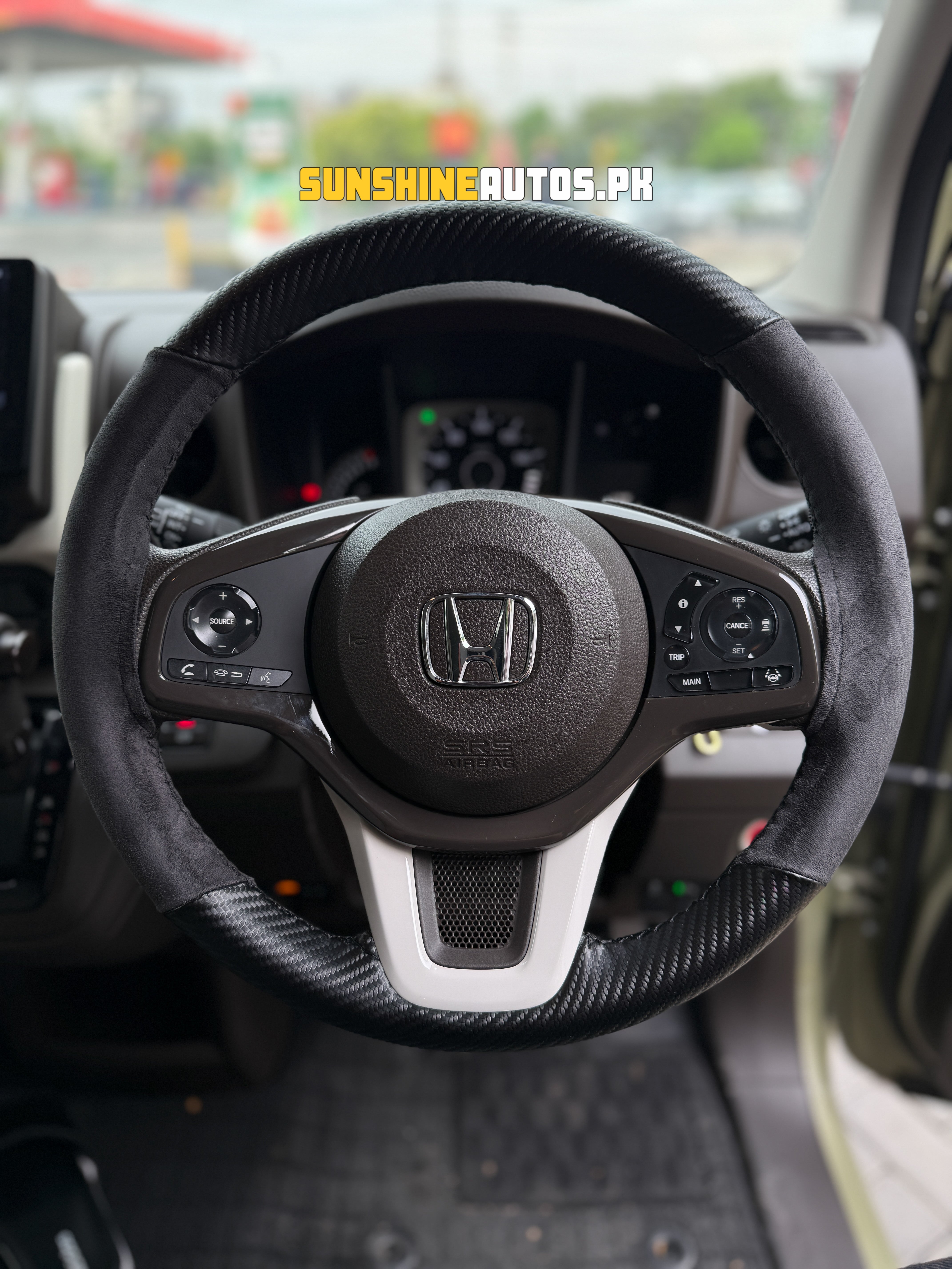 Alcantara Carbon Fiber Steering Cover