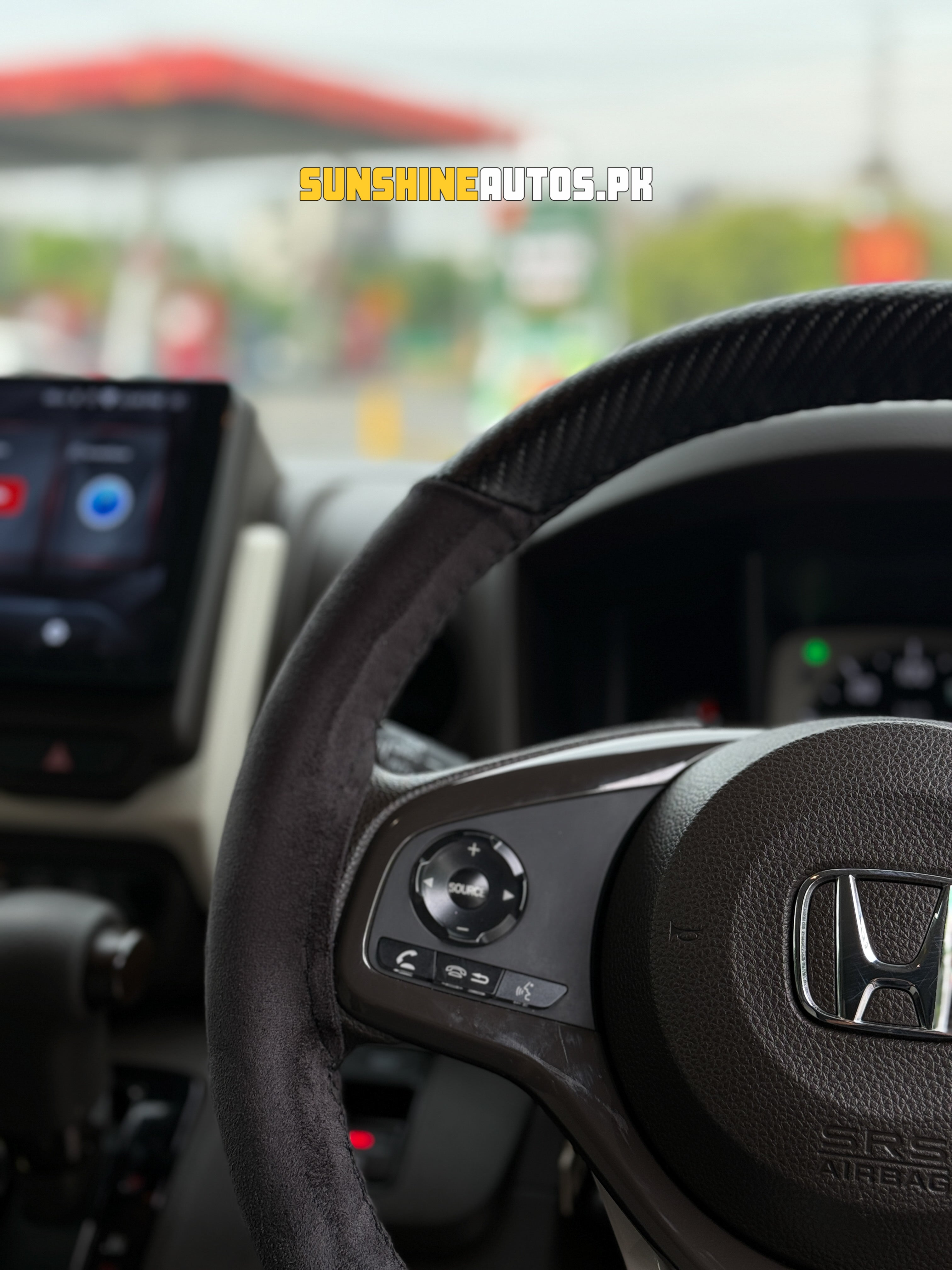 Alcantara Carbon Fiber Steering Cover