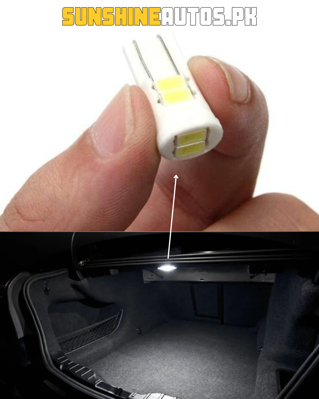 Ceramic T-10 LED Trunk Lights (Pair)